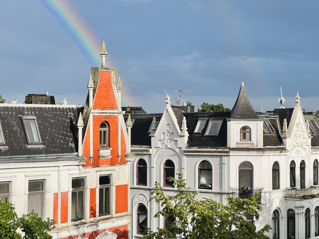 Regenbogen über dem Goetheviertel