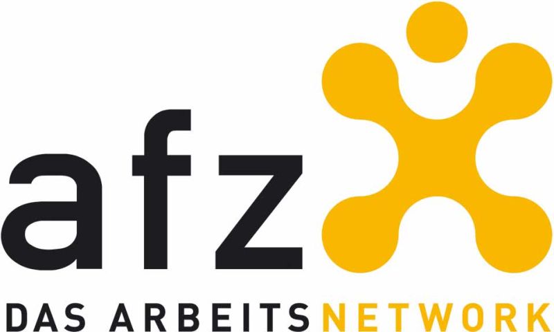 Gelb-Schwarzes Logo des Arbeitsförderungs-Zentrum im Lande Bremen GmbH