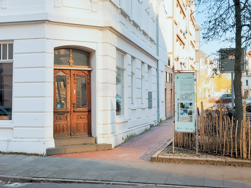 Die Eingangstür der Räumlichkeiten der ESG Lehe