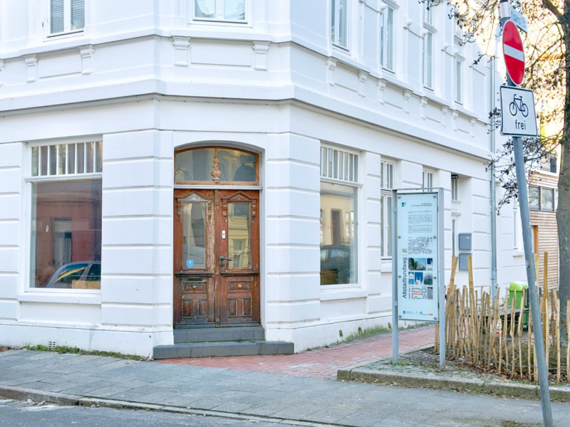 Die Eingangstür der Räumlichkeiten der ESG Lehe