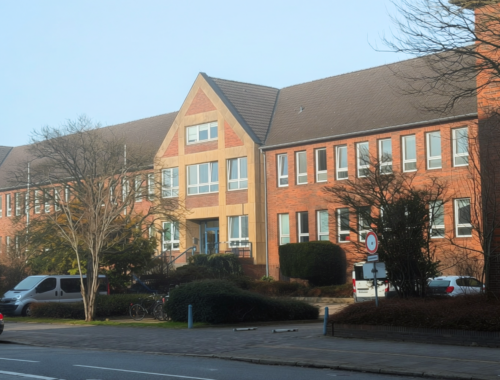 Das Gebäude des Integrationszentrum in der Wiener Straße von außen