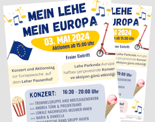 Plakat für die Veranstaltung Europa-Konzert
