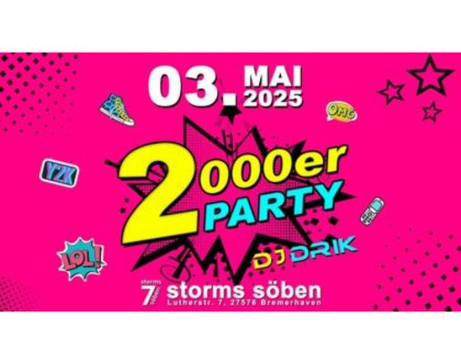 Pinker Hintergrund Text 2000 er Party