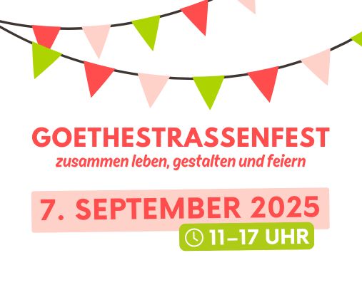 Flyer Goethestraßenfest 2025