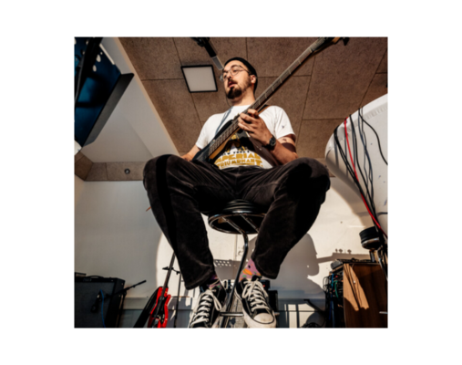 Sänger mit Gitarre
