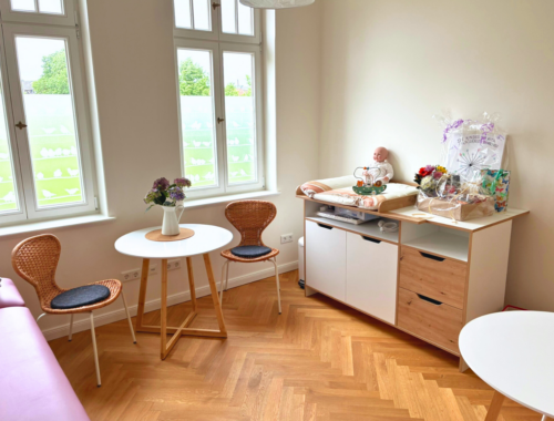 Die Räumlichkeiten des Hebammenzentrum von innen