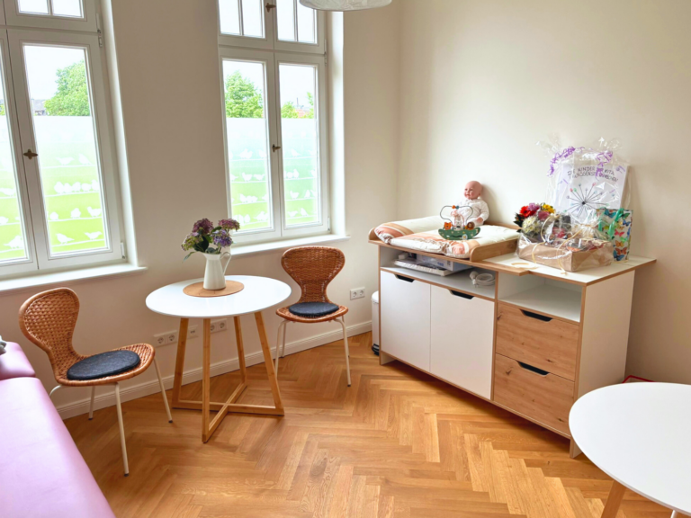 Die Räumlichkeiten des Hebammenzentrum von innen