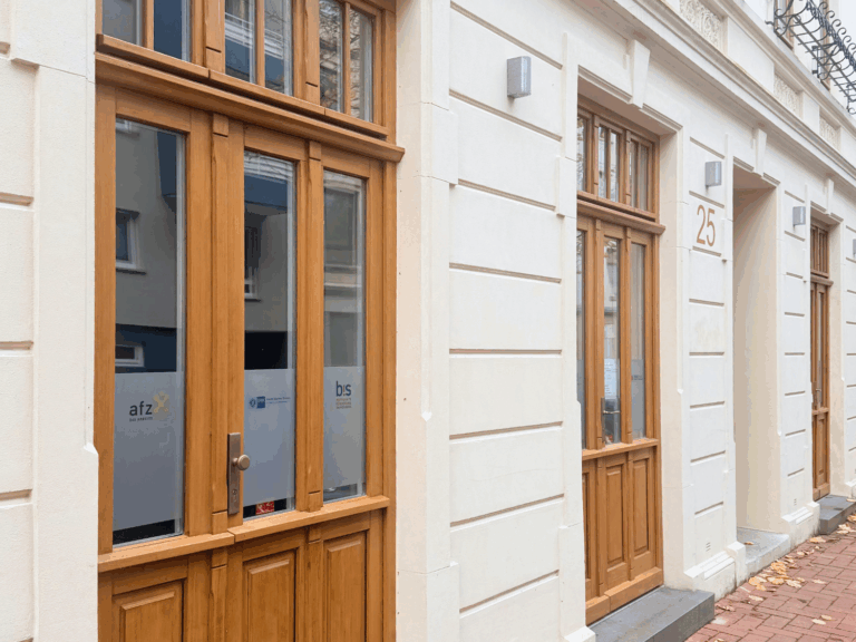 Der Eingang des Starthaus Bremerhaven