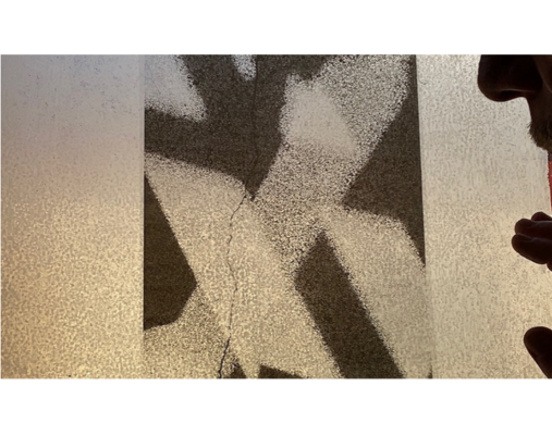 schwarz weiß Bild mit Schattenmann