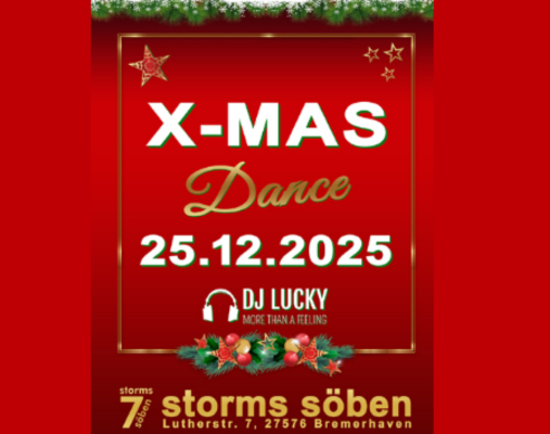 Roter Hintergrund mit weißem Text der veranstaltungsdaten