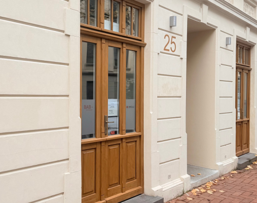 Hauseingang Starthaus