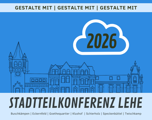 Ein Banner der Stadteilkonerenz